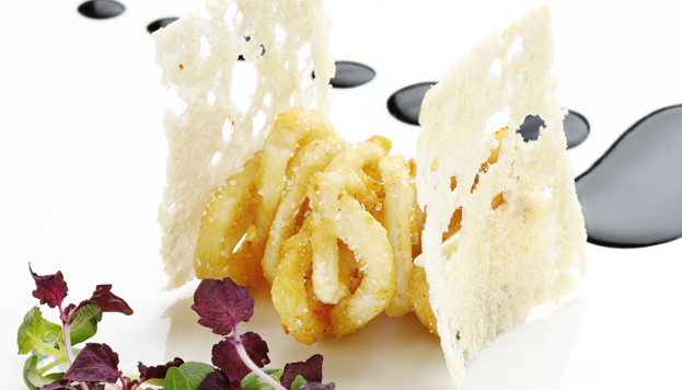 Sergi Arola's take on the calamari sandwich is a truly modern creation