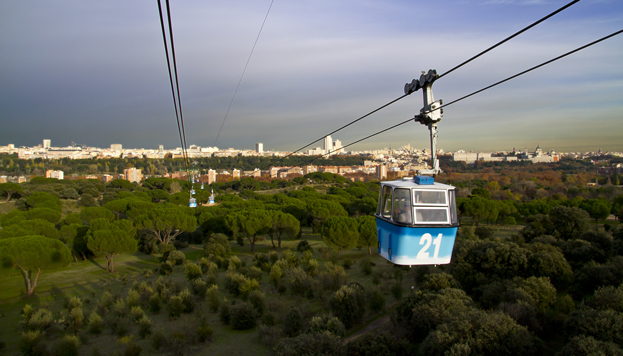 The cable car that cruises Madrid's skies was inaugurated in 1969