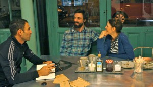 Darío con Martina y Leo, propietarios de Il Tavolo Verde, del que nos habló en su último post.