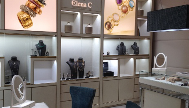 La tienda de Elena C, en pleno Barrio de Salamanca, transmite la filosofía de la firma en su decoración.