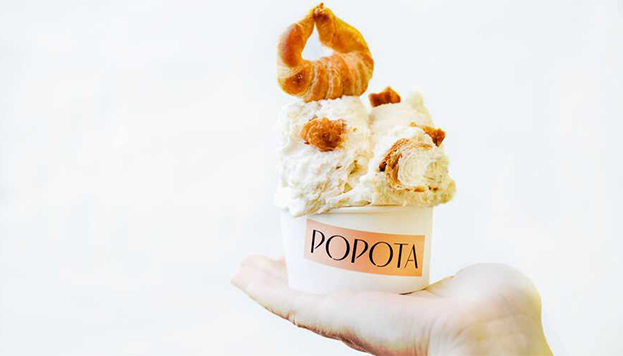 Pues sí. Este helado de Popote es de croissant (©Popote).